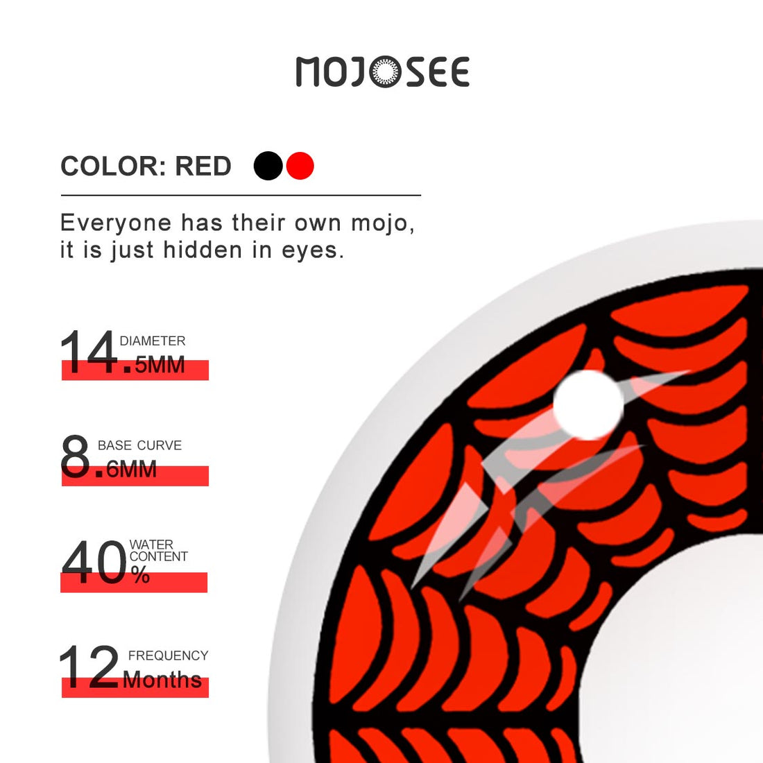 Spider Web Black Colored Contact Lenses