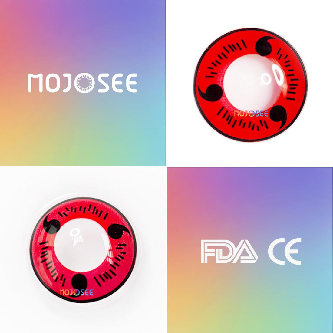Red Sasuke Uchiha Cosplay Contact Lenses for Men – Naruto