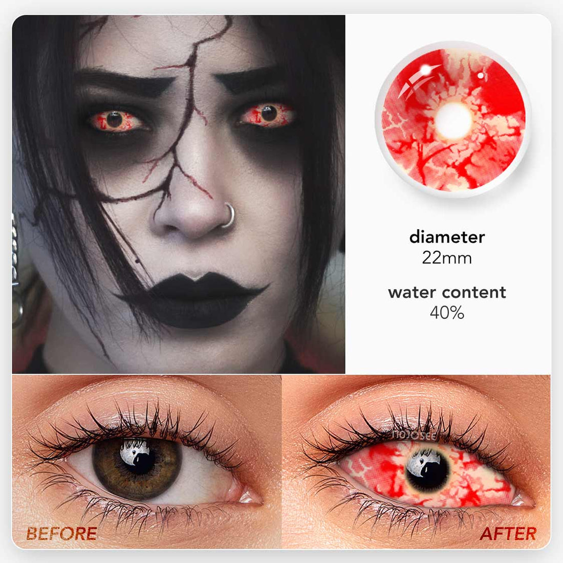 Patient Zero Colored Contact Lenses