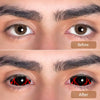 【The Maximum Diameter】Red Star Trails Sclera-b Colored Contact Lenses