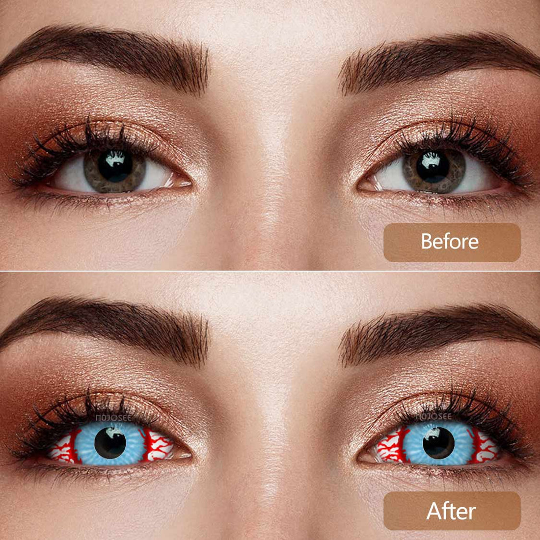 Bloodshot Infected Zombie Colored Contact Lenses