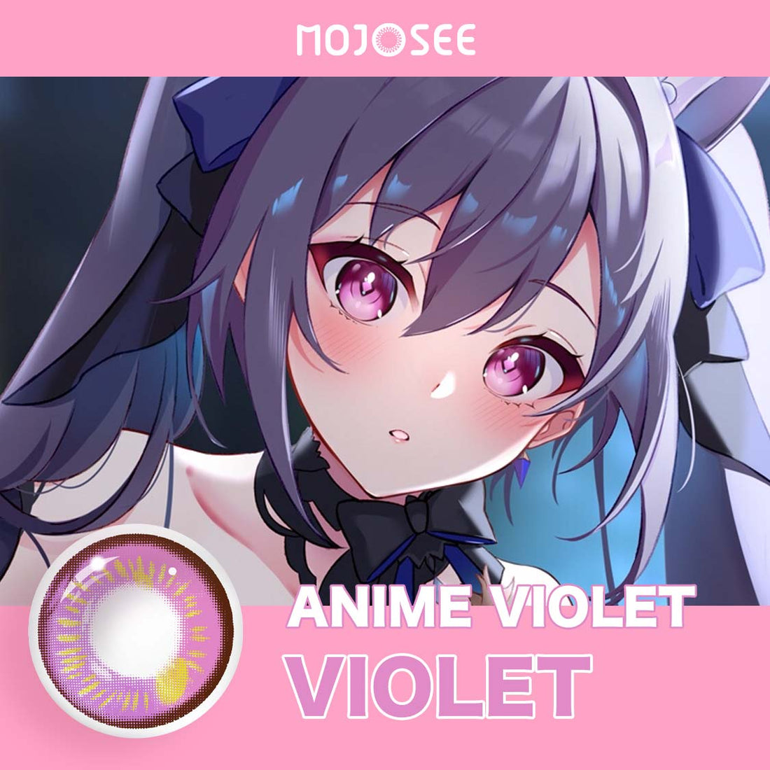 Genshin Anime Violet Colored Contact Lenses