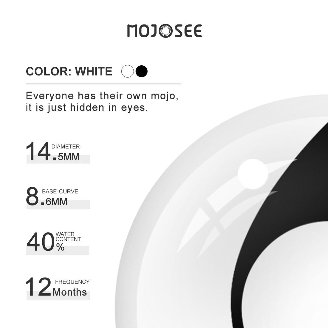 White Cat Eye Colored Contact Lenses