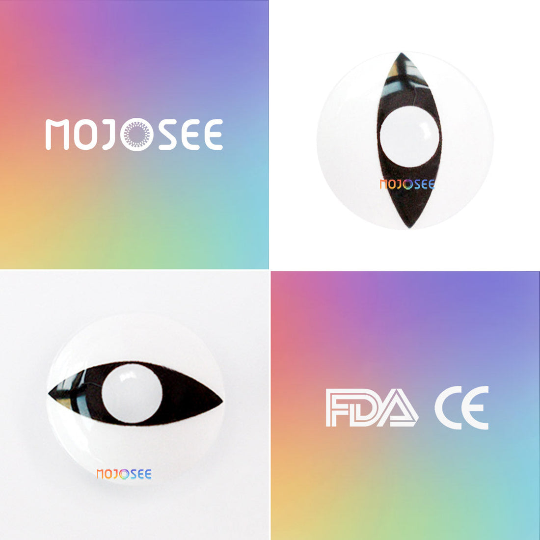 White Cat Eye Colored Contact Lenses