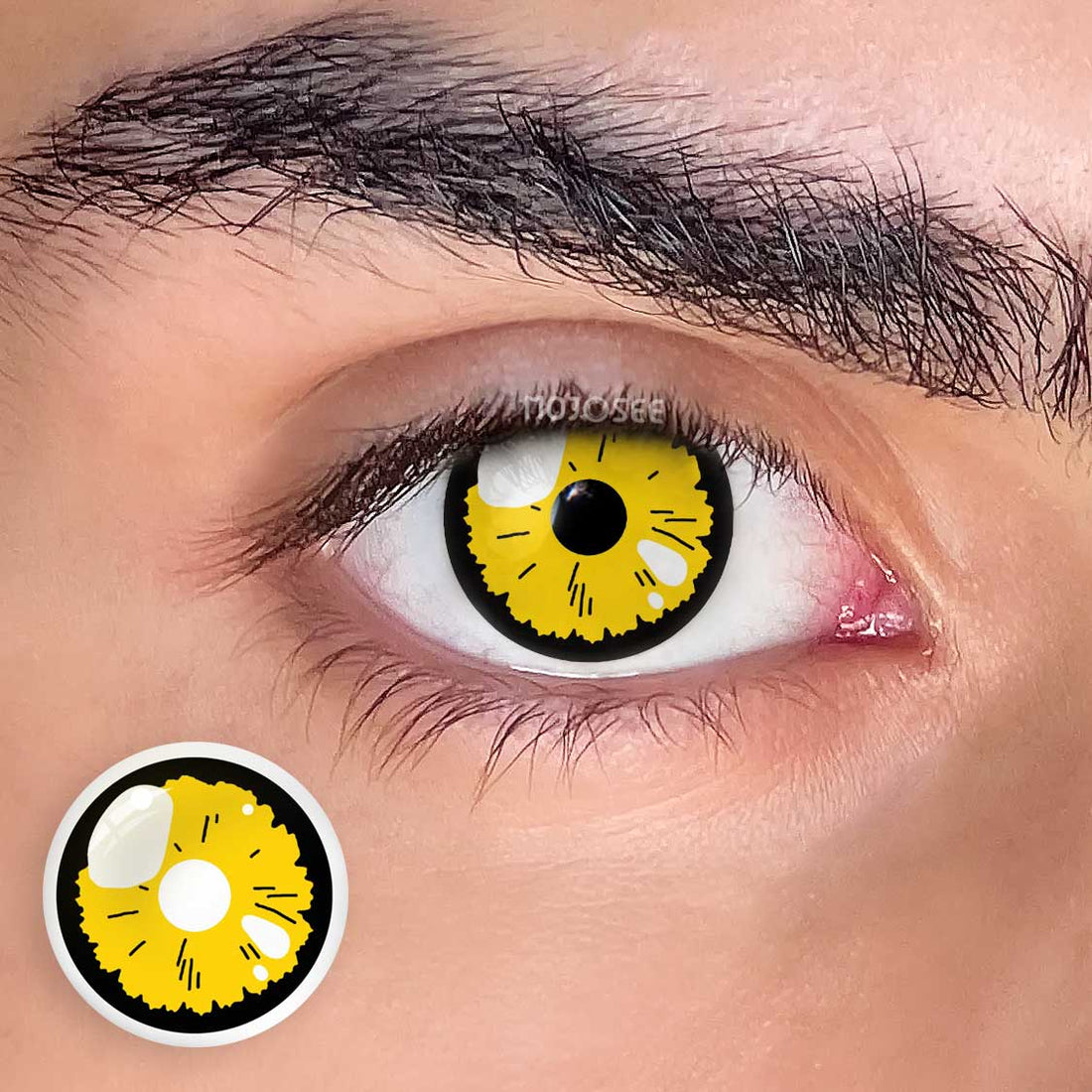 Veronica Yellow Colored Contact Lenses for Men
