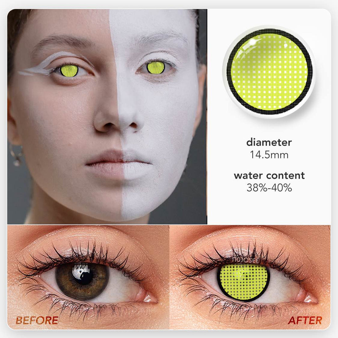 Mesh Colored Contact Lenses
