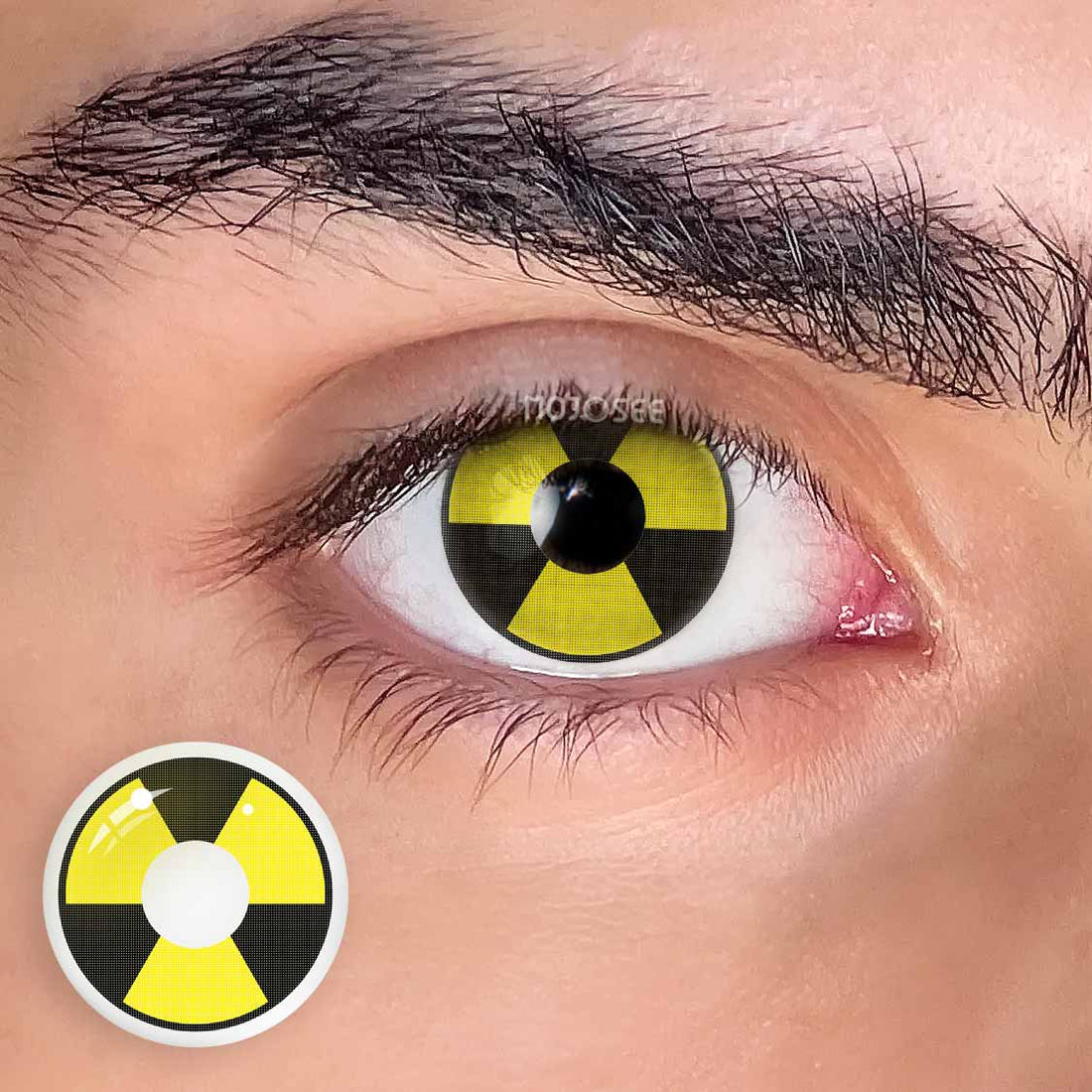 Biohazard Colored Contact Lenses for Men