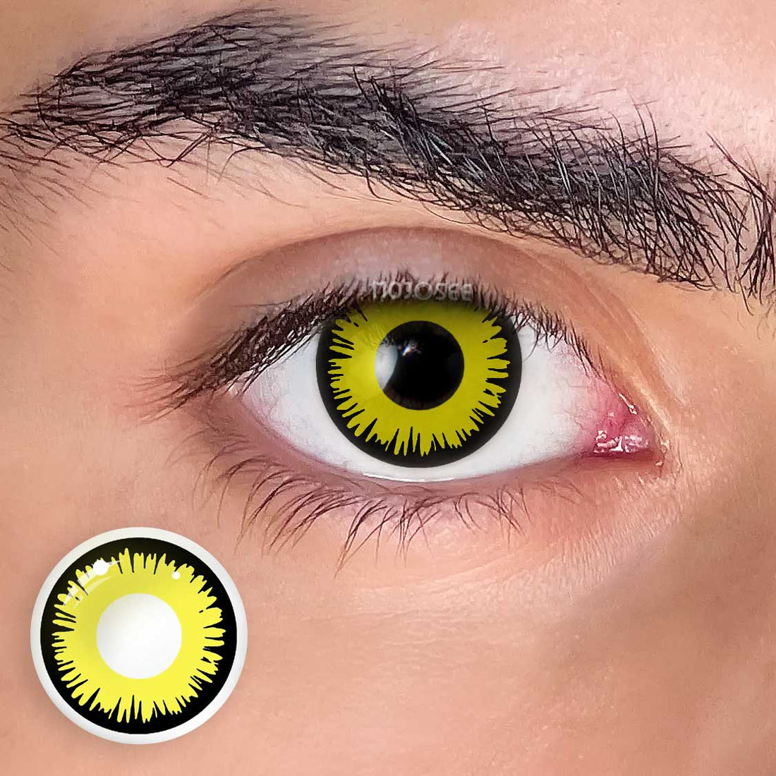Sun moon Solar Eclipse Colored Contact Lenses for Men