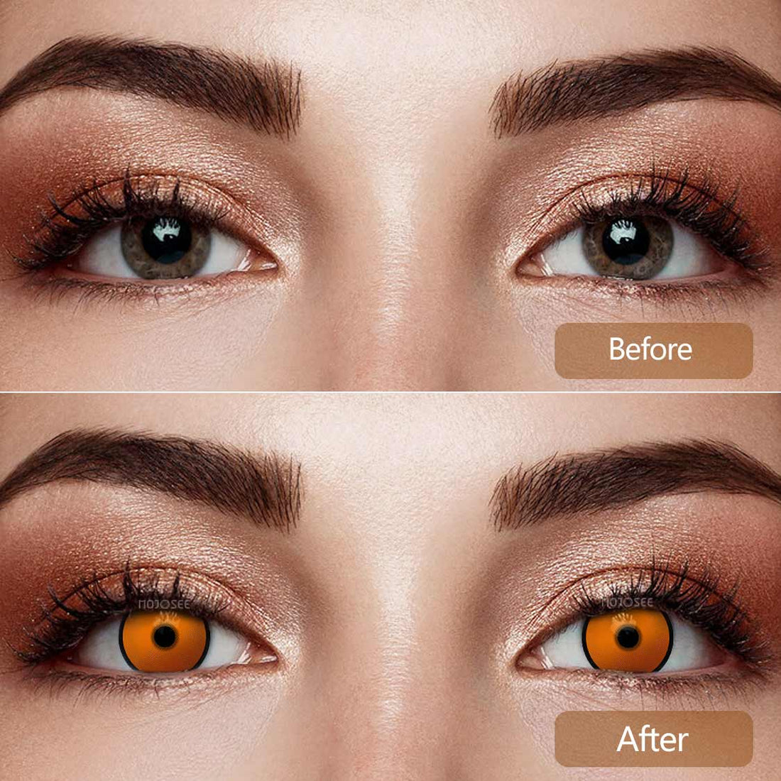 Demon Slayer Maple Colored Contact Lenses
