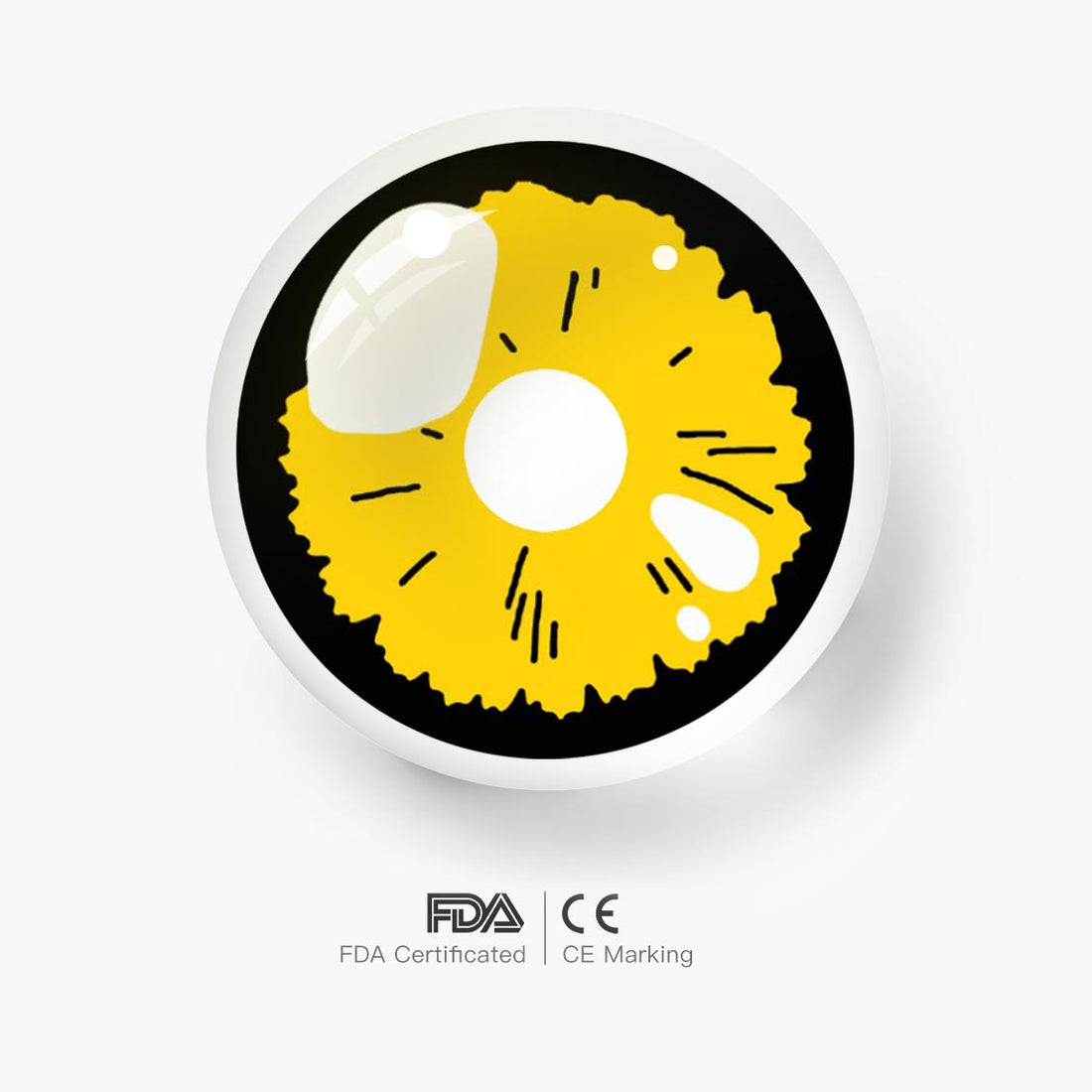 Veronica Yellow Colored Contact Lenses for Men