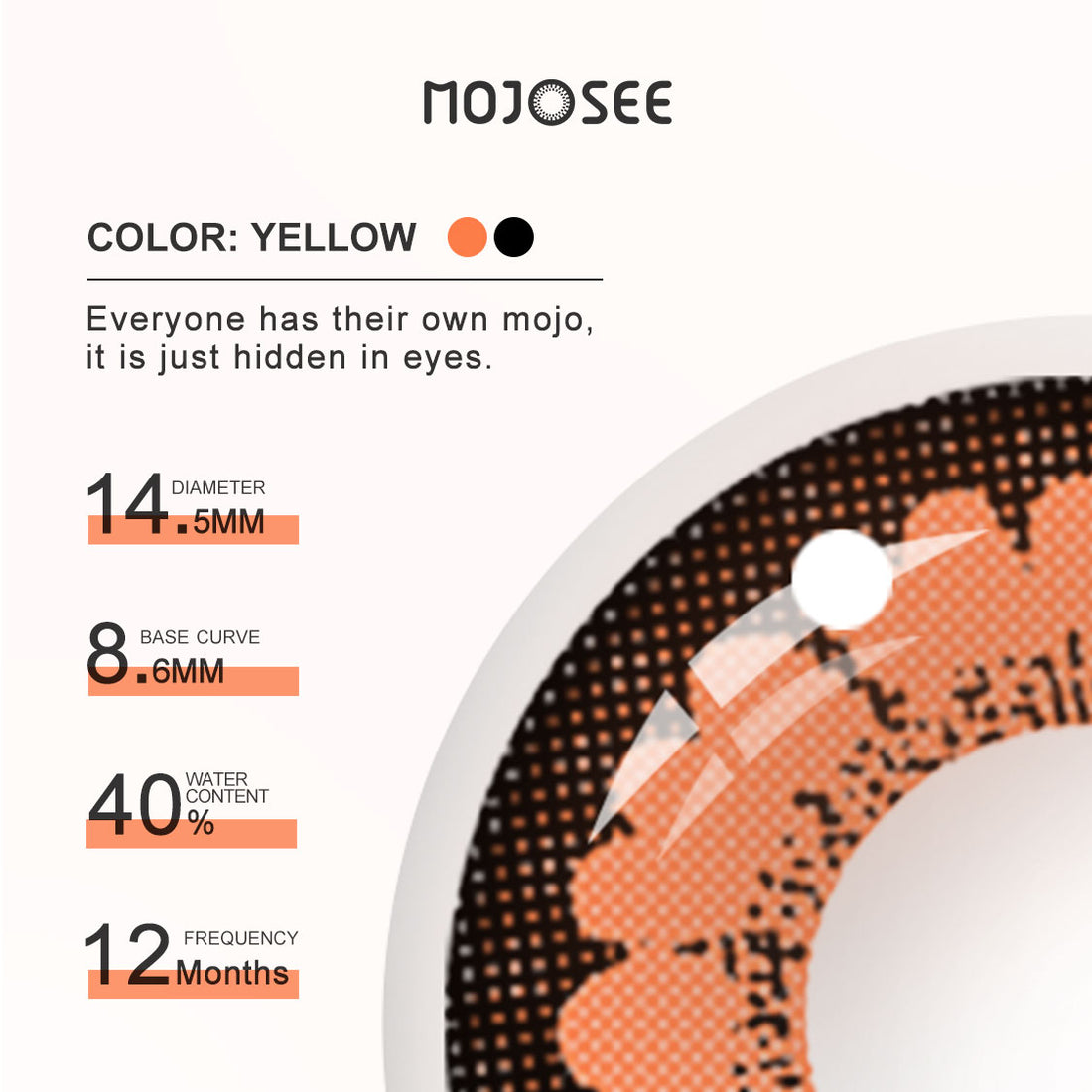 Pretty Hazel Colored Contact Lenses for Men