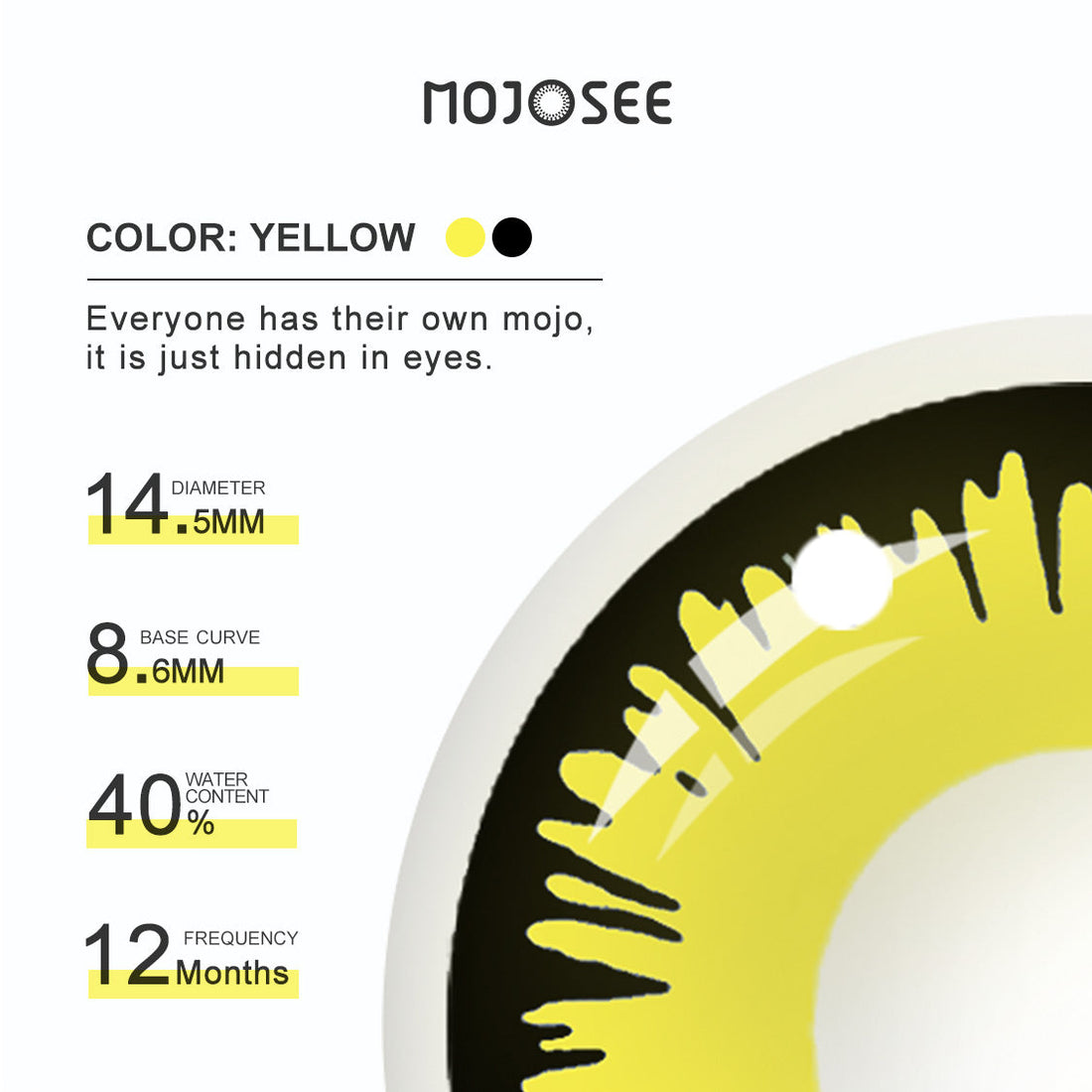Sun moon Solar Eclipse Colored Contact Lenses for Men