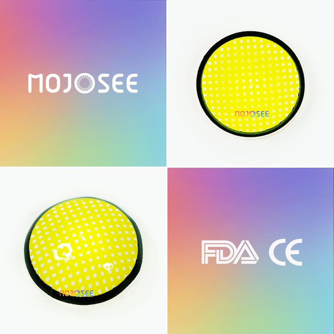 Yellow Mesh Colored Contact Lenses